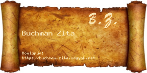 Buchman Zita névjegykártya